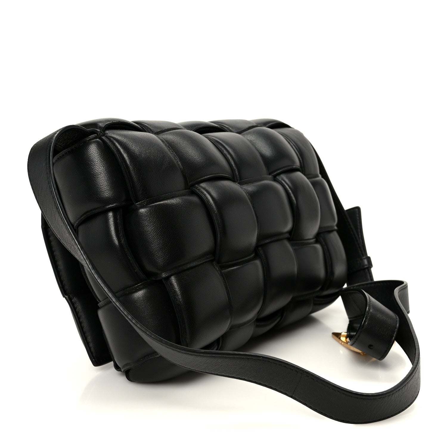 Bottega Veneta Nappa Maxi Intreccio Padded Cassette Crossbody Bag Black 3 of 12
