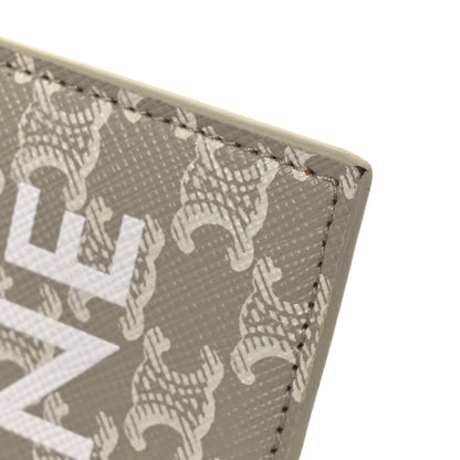 Celine Triomphe Canvas Card Holder Grege 8 of 9