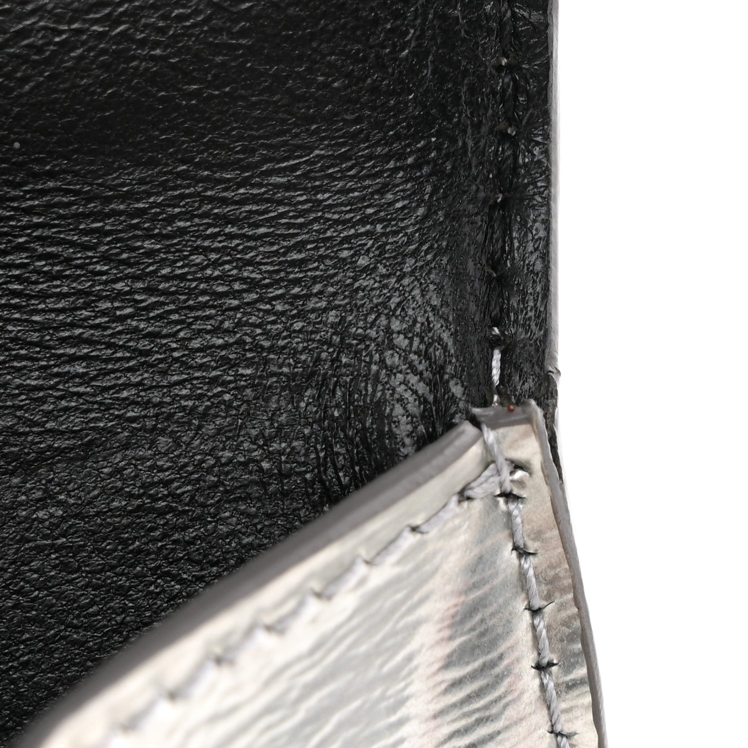 Balenciaga Metallic Textured Calfskin Hourglass Top Handle Bag XS Silver 13 of 14