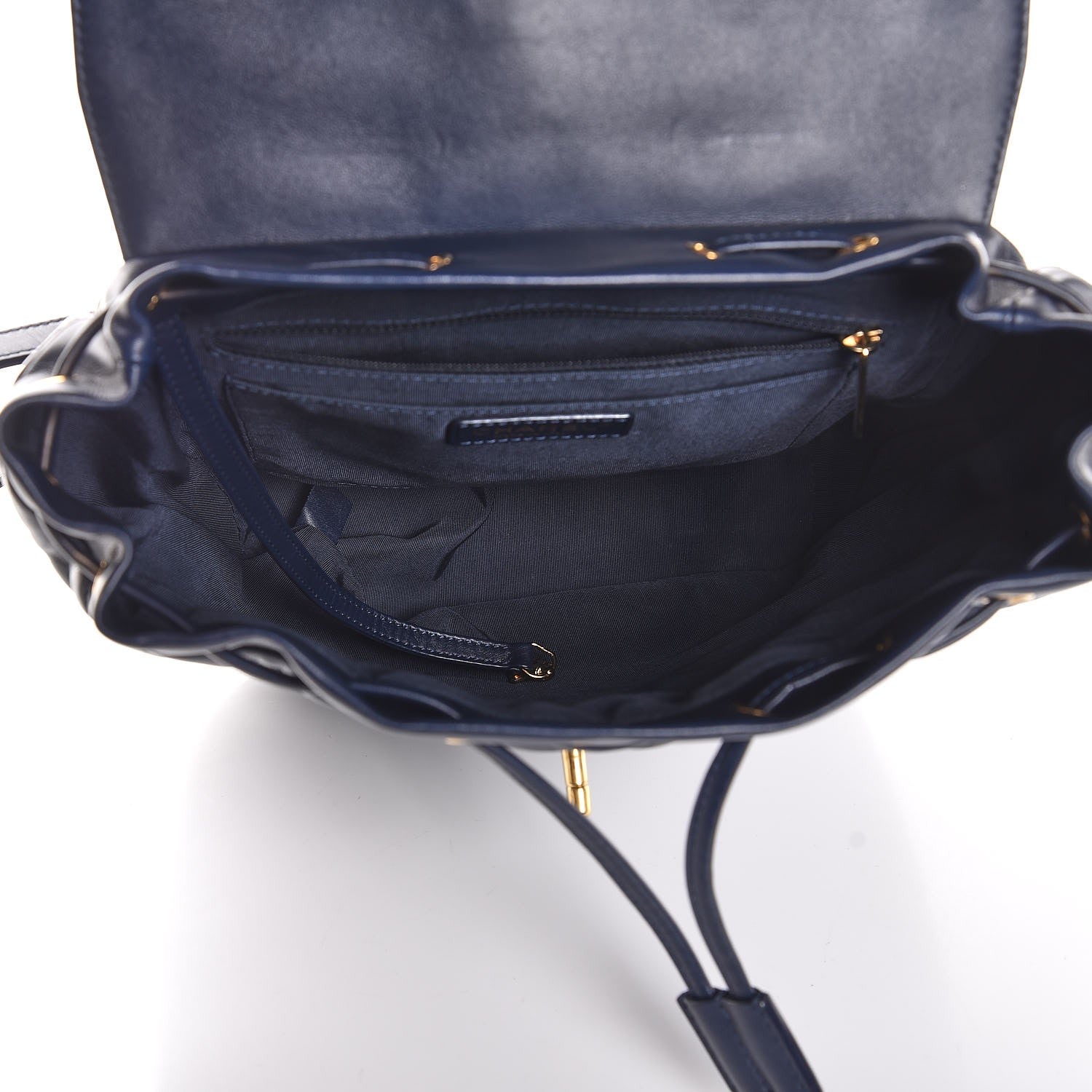 Chanel Calfskin Chevron Quilted Large Urban Spirit Backpack Navy 5 of 7