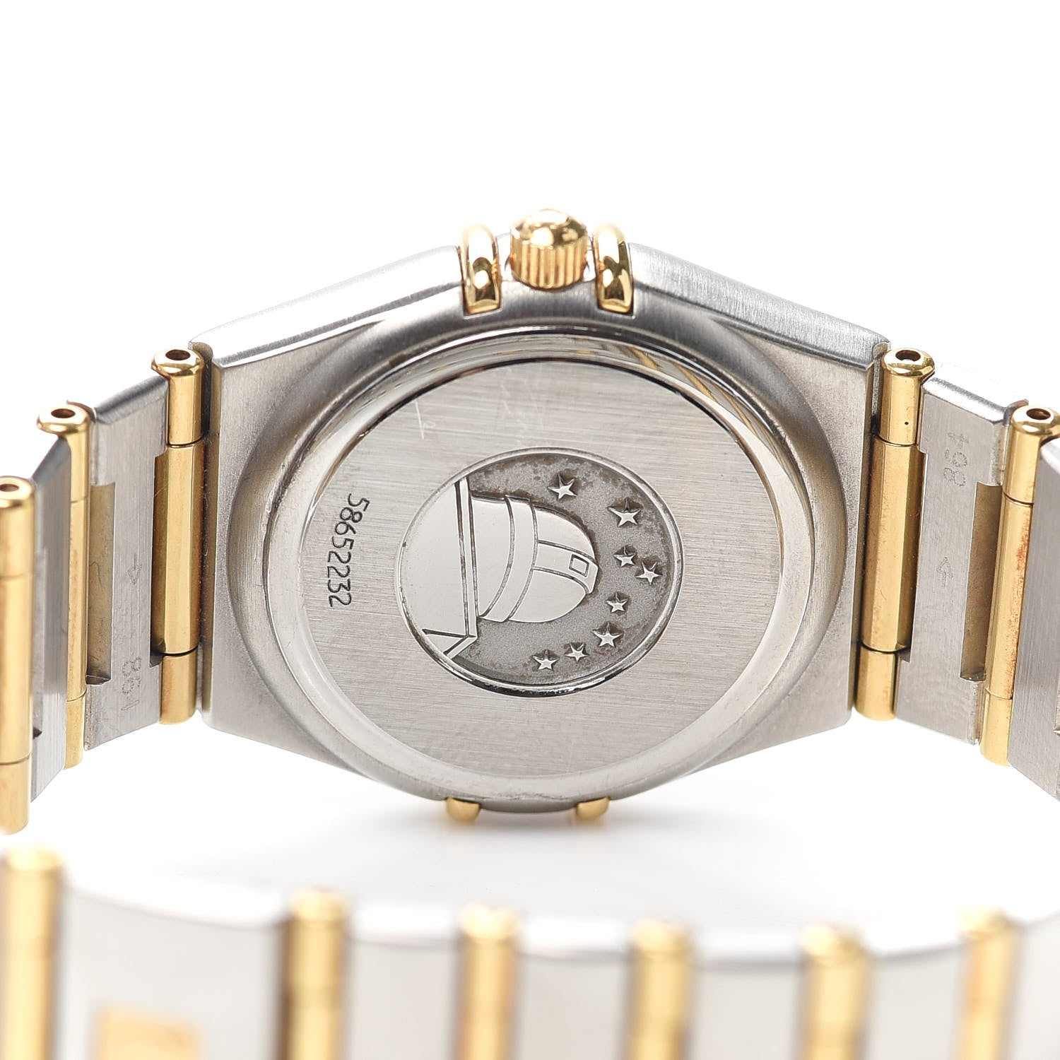 Omega Stainless Steel 18K Yellow Gold 25mm Constellation 95 Quartz Watch Champagne 1272.10.00 4 of 6