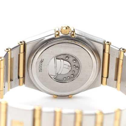 Omega Stainless Steel 18K Yellow Gold 25mm Constellation 95 Quartz Watch Champagne 1272.10.00 4 of 6