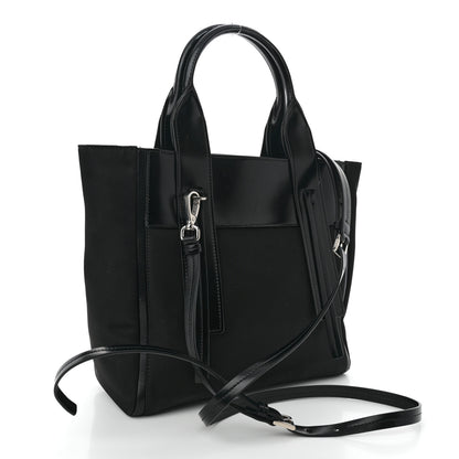 Prada Tessuto Nylon Spazzolato Small Ouverture Top Handle Bag Black 3 of 11