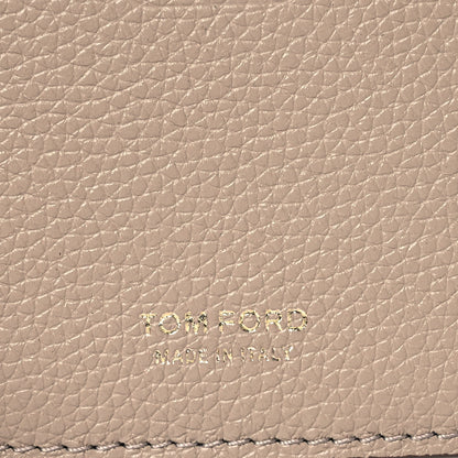 Tom Ford Grained Calfskin TF Wristlet Wallet Silk Taupe 4 of 10
