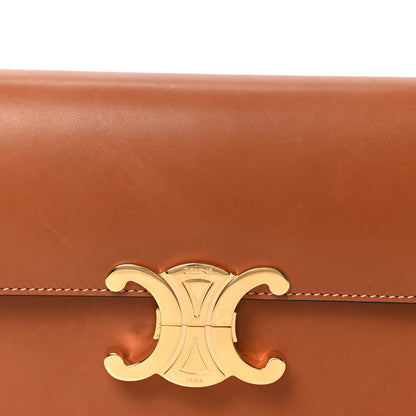 Celine Natural Calfskin Triomphe Shoulder Bag Tan 8 of 10