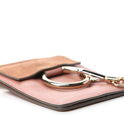 Chloe Suede Calfskin Mini Faye Bracelet Bag Ideal Blush 6 of 10