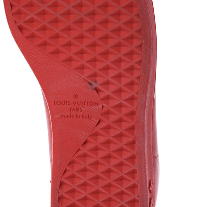 Louis Vuitton Calfskin Luxembourg Sneakers 10 Red 9 of 12