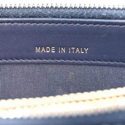 Chanel Canvas Small Deauville Clutch With Chain Blue 9 of 14