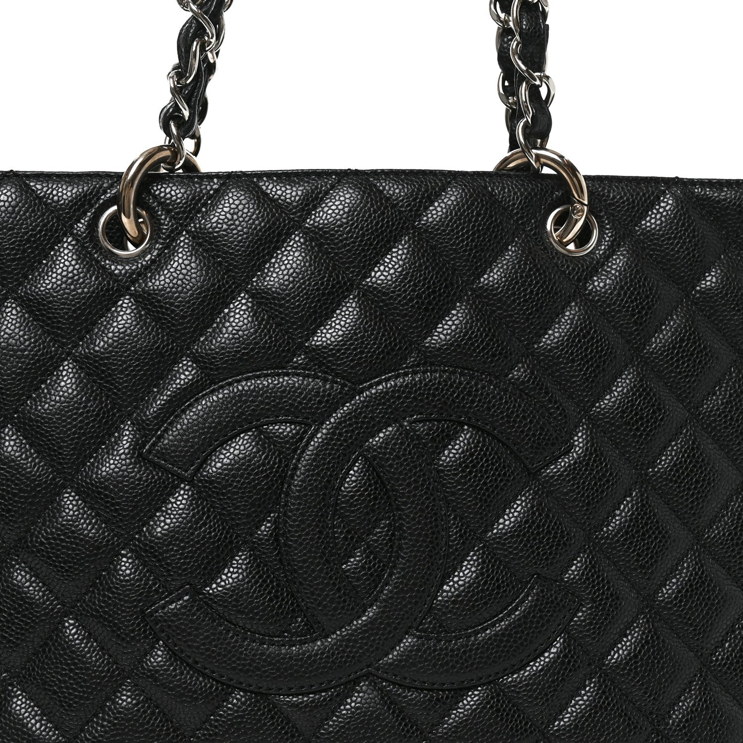Chanel Caviar Quilted Grand Shopping Tote GST Black 8 of 11