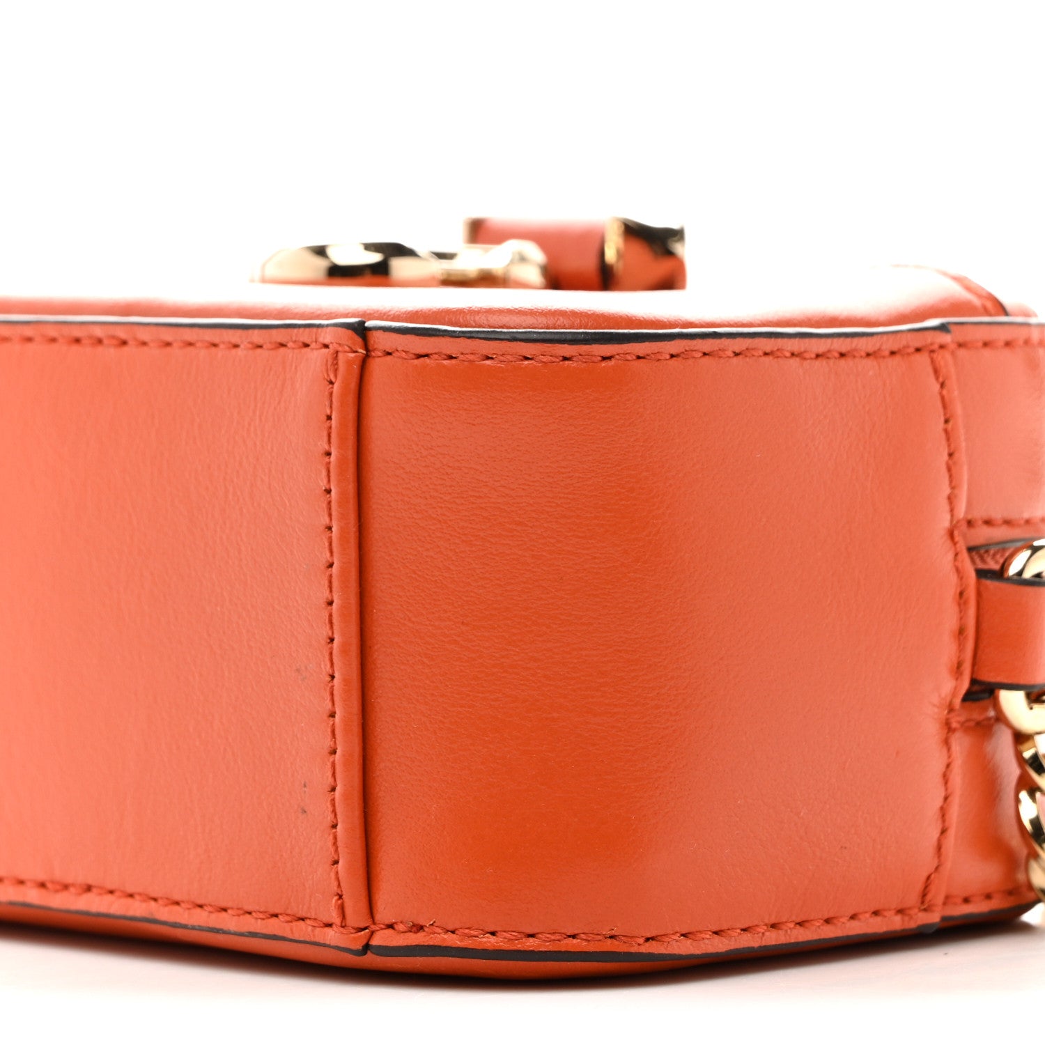 Jimmy Choo Calfskin Micro Hale Crossbody Amber Orange 1856289