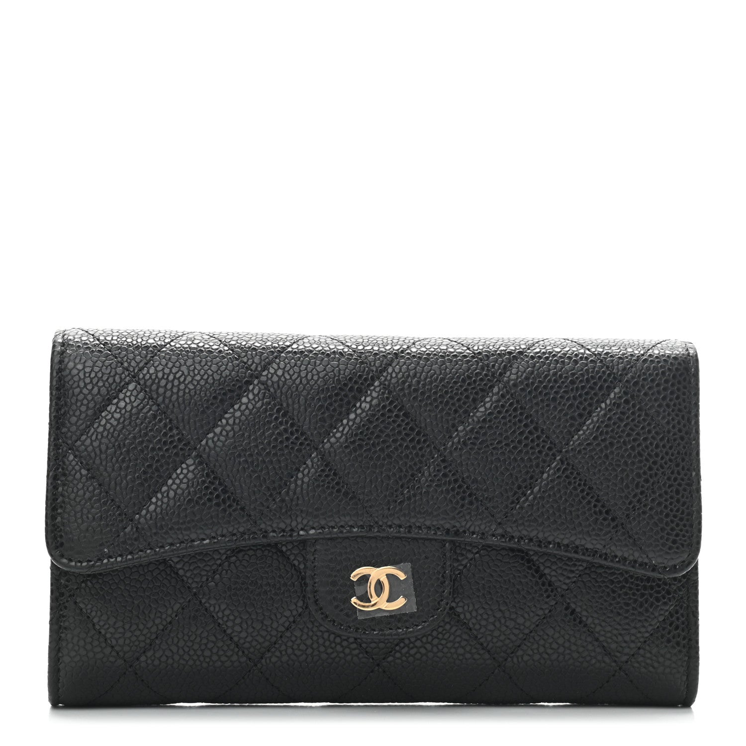 Chanel Caviar Quilted Large Flap Wallet Black 1 of 9