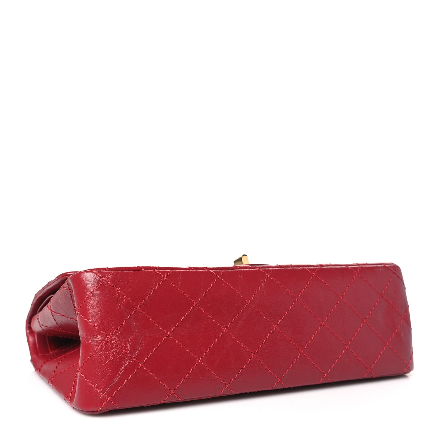 Chanel Aged Calfskin Quilted 2.55 Reissue 225 Flap Red 4 of 10
