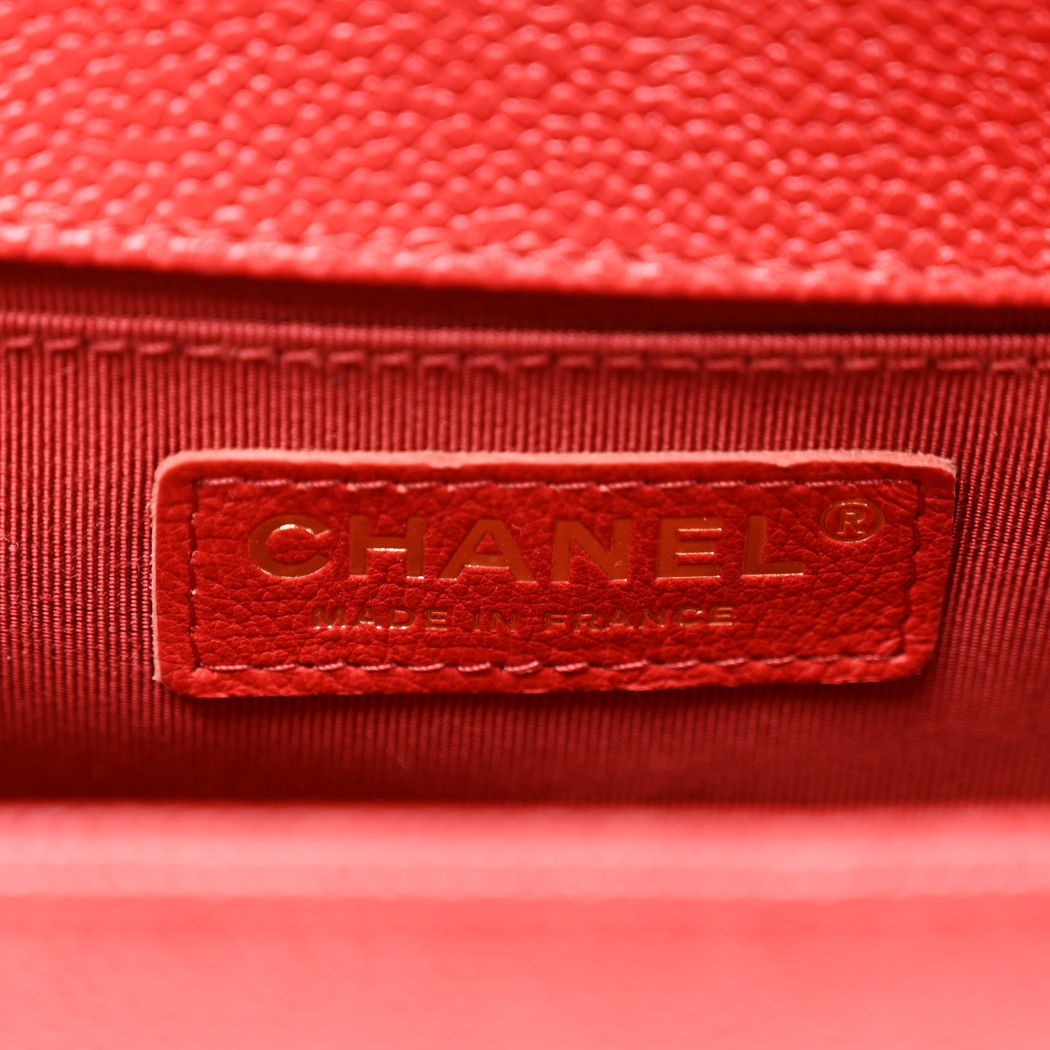 Chanel Caviar Quilted Medium Boy Flap Red 6 of 11