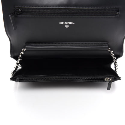 Chanel Caviar Timeless CC Wallet On Chain WOC Black 5 of 12