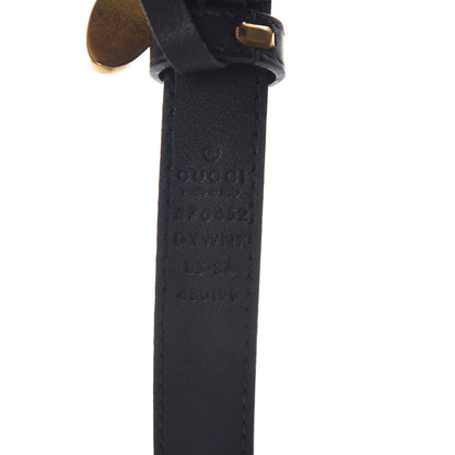 Gucci Calfskin Queen Margaret Bee Belt 85 34 Black 7 of 7