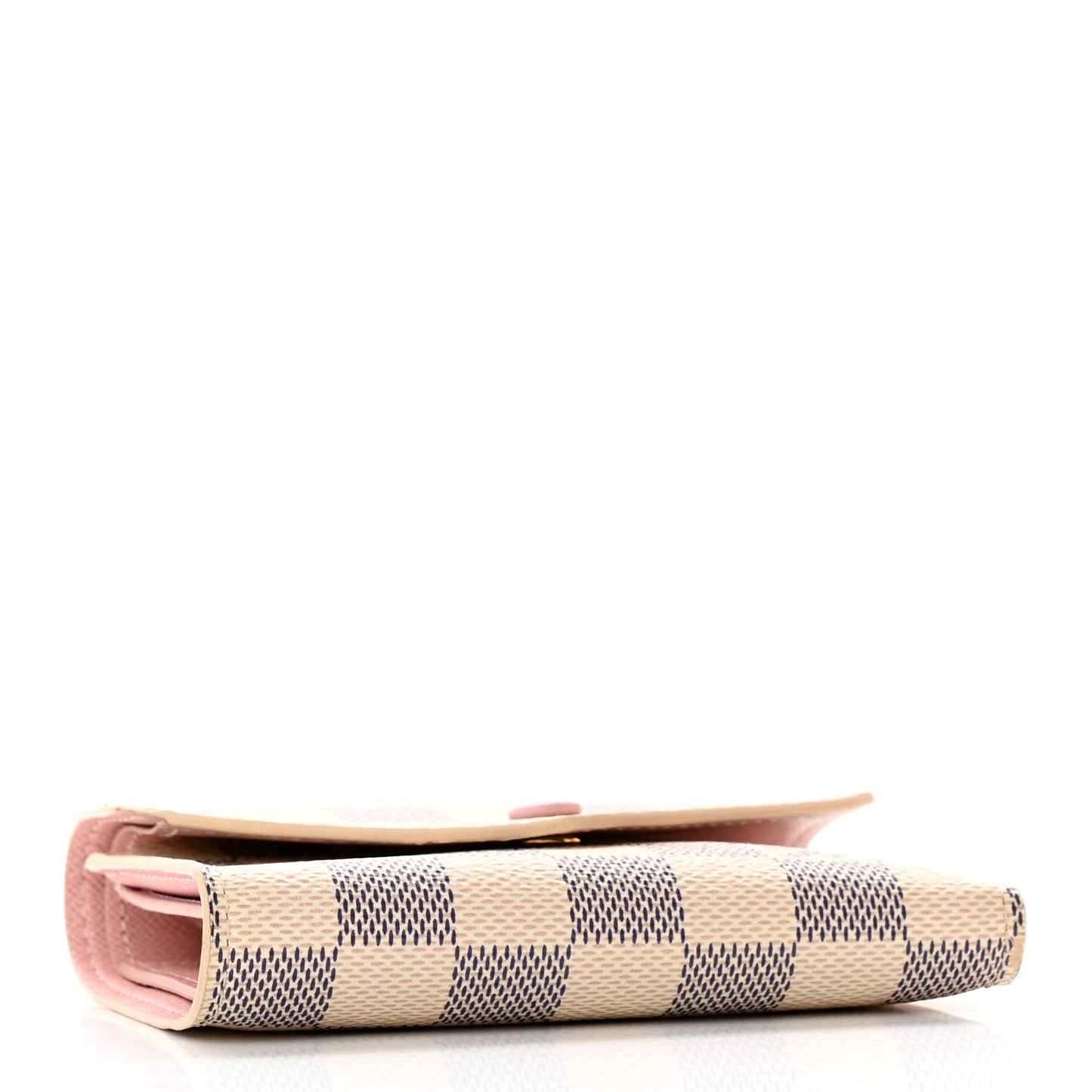 Damier Azur Victorine Wallet Rose Ballerine