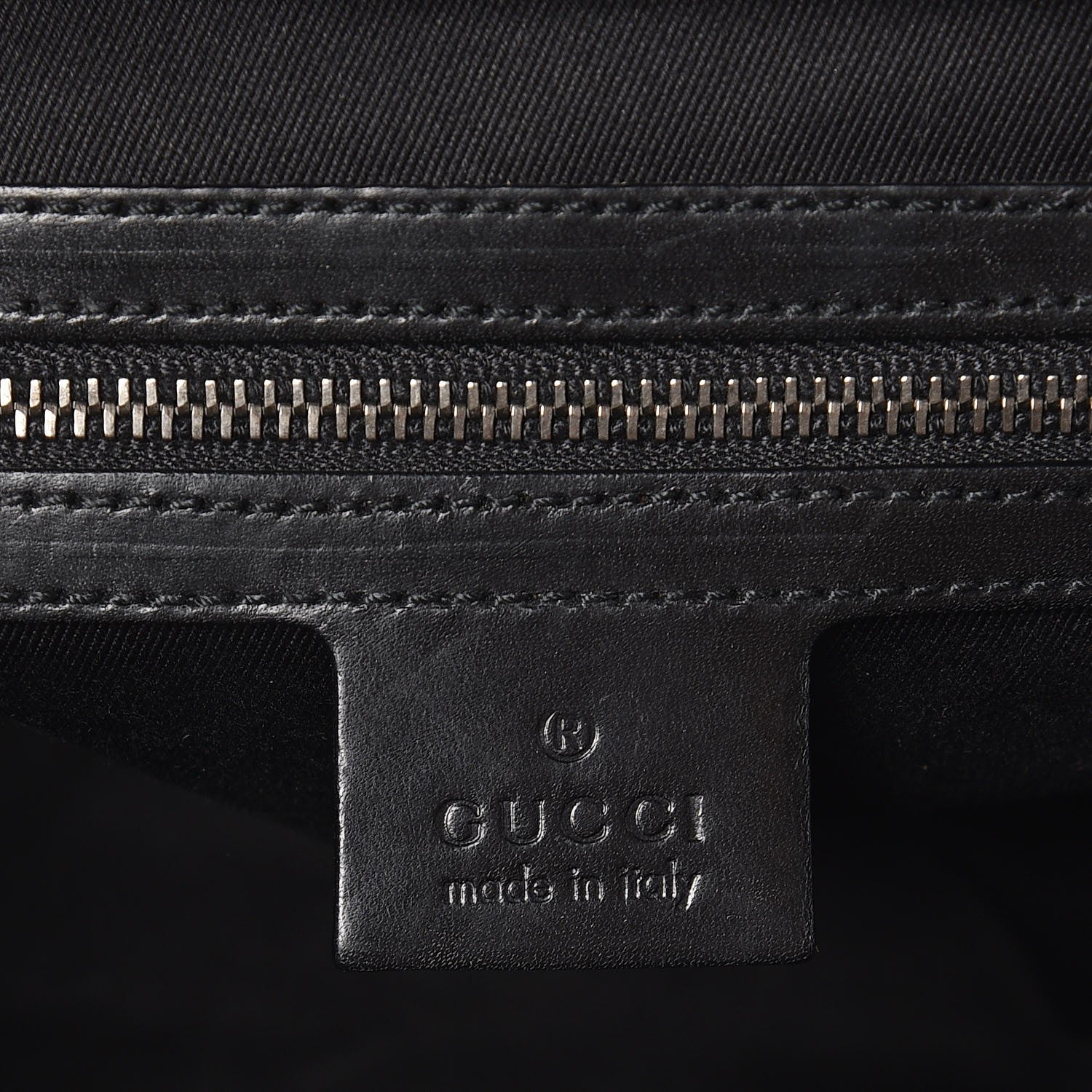 Gucci Monogram Studded Bamboo Bullet Satchel Black 6 of 7