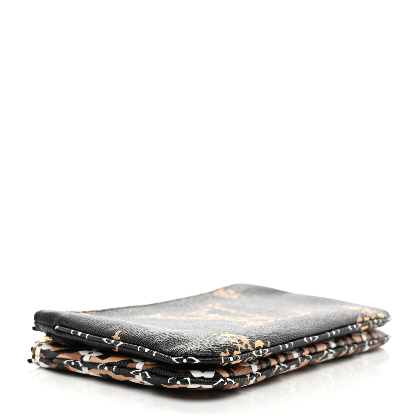 Monogram Giant Jungle Pochette Double Zip Black