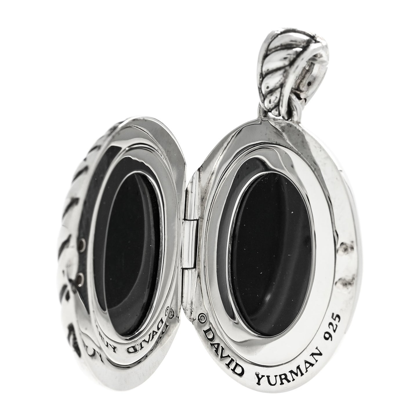 Sterling Silver Oval Cable Locket