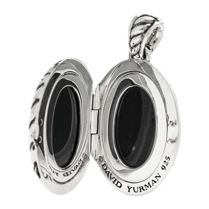 David Yurman Sterling Silver Oval Cable Locket 4 of 5