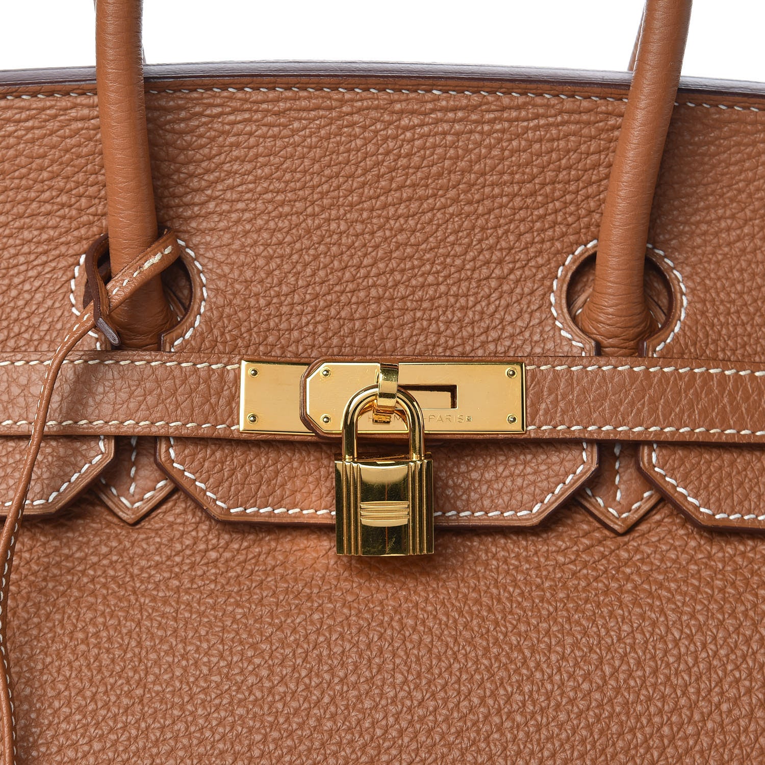 Hermes Taurillon Clemence Birkin 35 Gold 32 of 32