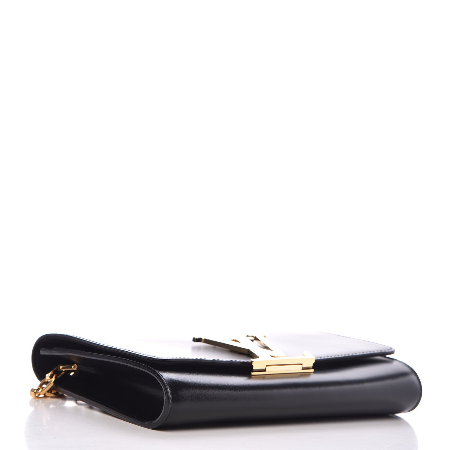 Louis Vuitton Calfskin Chain Louise GM Black 4 of 11