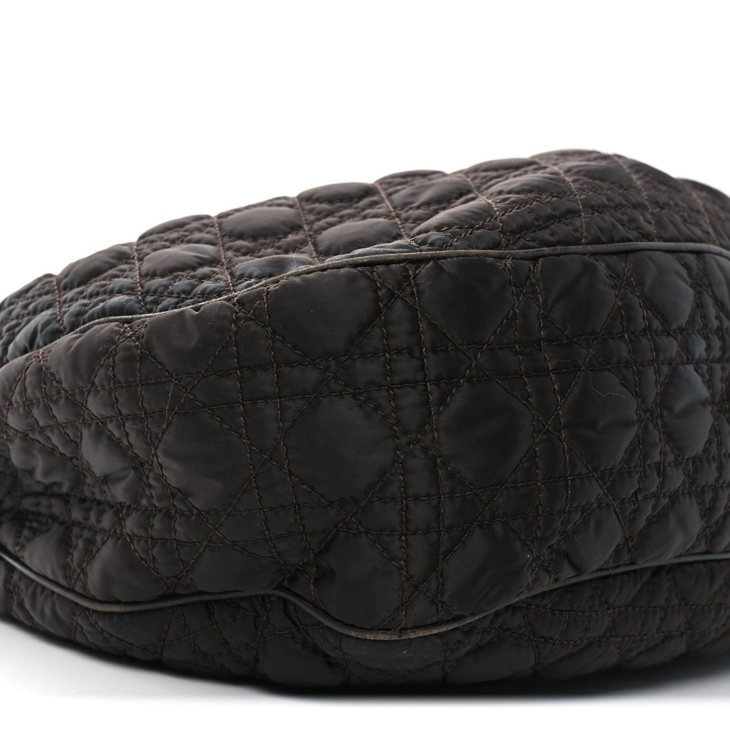 Nylon Cannage Medium Lovely Tote Brown