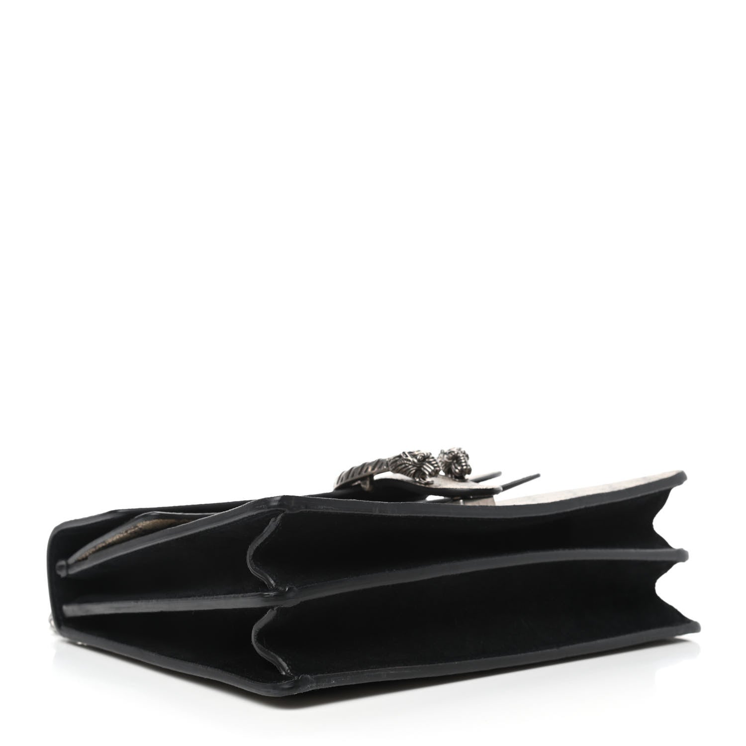 Gucci GG Supreme Monogram Medium Dionysus Shoulder Bag Black 3 of 4