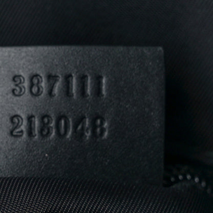 Gucci GG Supreme Monogram Web Messenger Bag Black 6 of 8