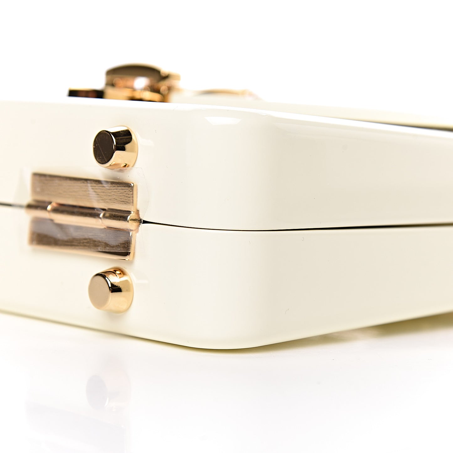 Plexiglass Mini Sylvie 1969 Top Handle Bag Ivory