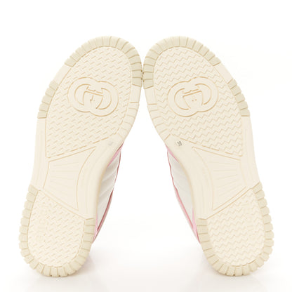 Gucci Calfskin Womens Re-Web Sneakers 38 White Pink 6 of 12