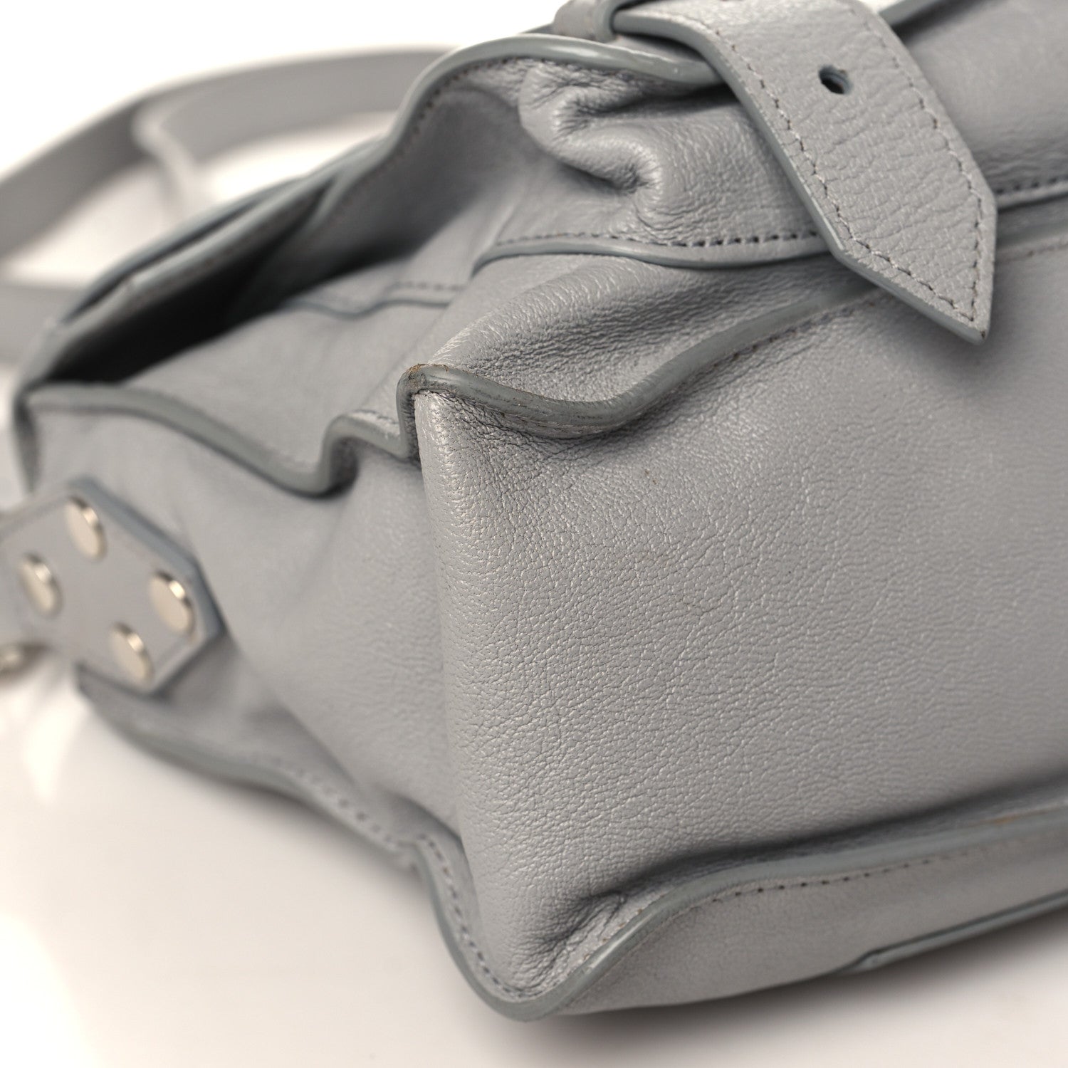 Proenza Schouler Lambskin Tiny PS1 Satchel Fog 7 of 8