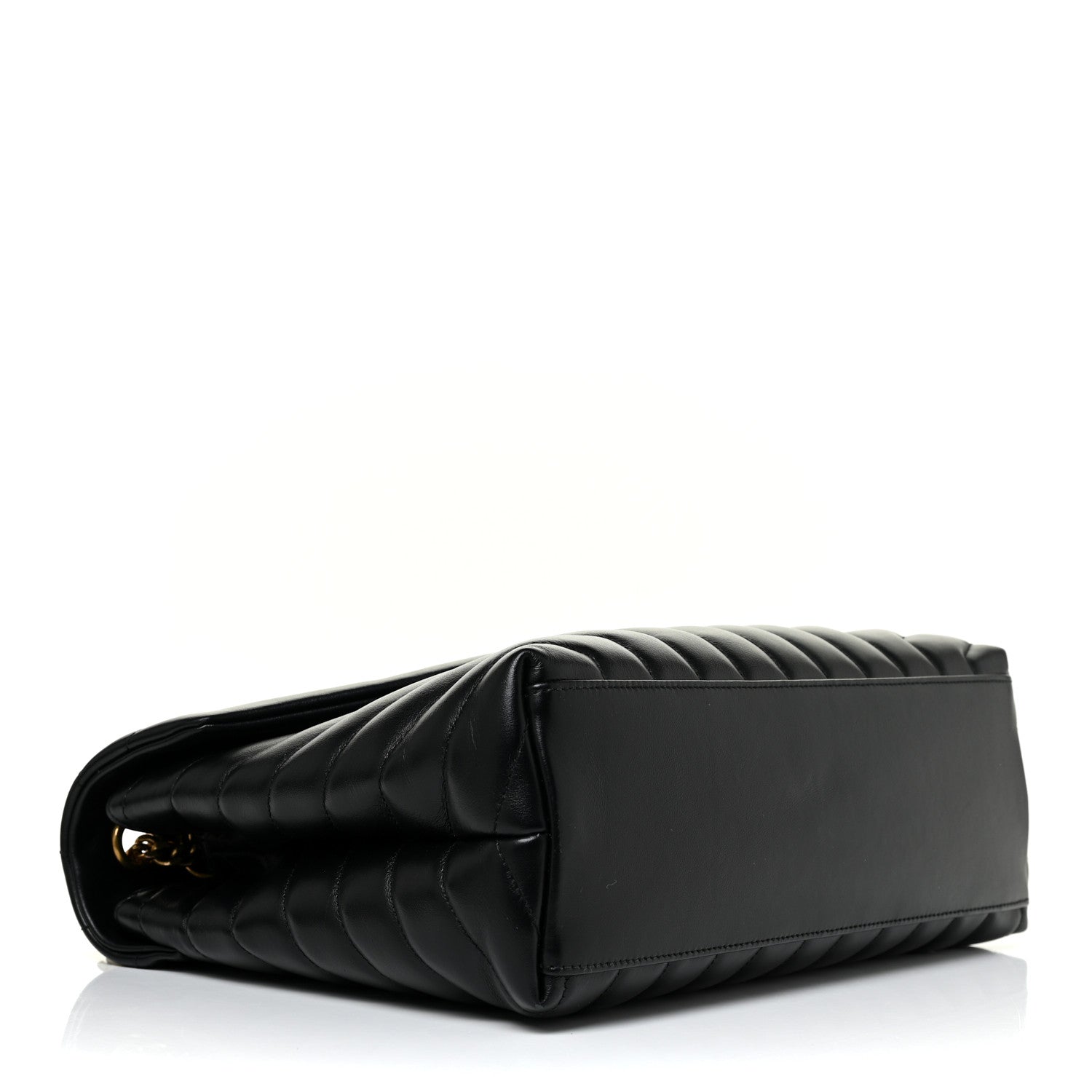 Saint Laurent Calfskin Y Quilted Monogram Medium Loulou Chain Satchel Black 4 of 14