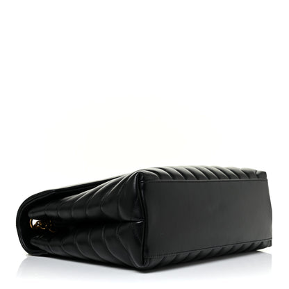 Saint Laurent Calfskin Y Quilted Monogram Medium Loulou Chain Satchel Black 4 of 14