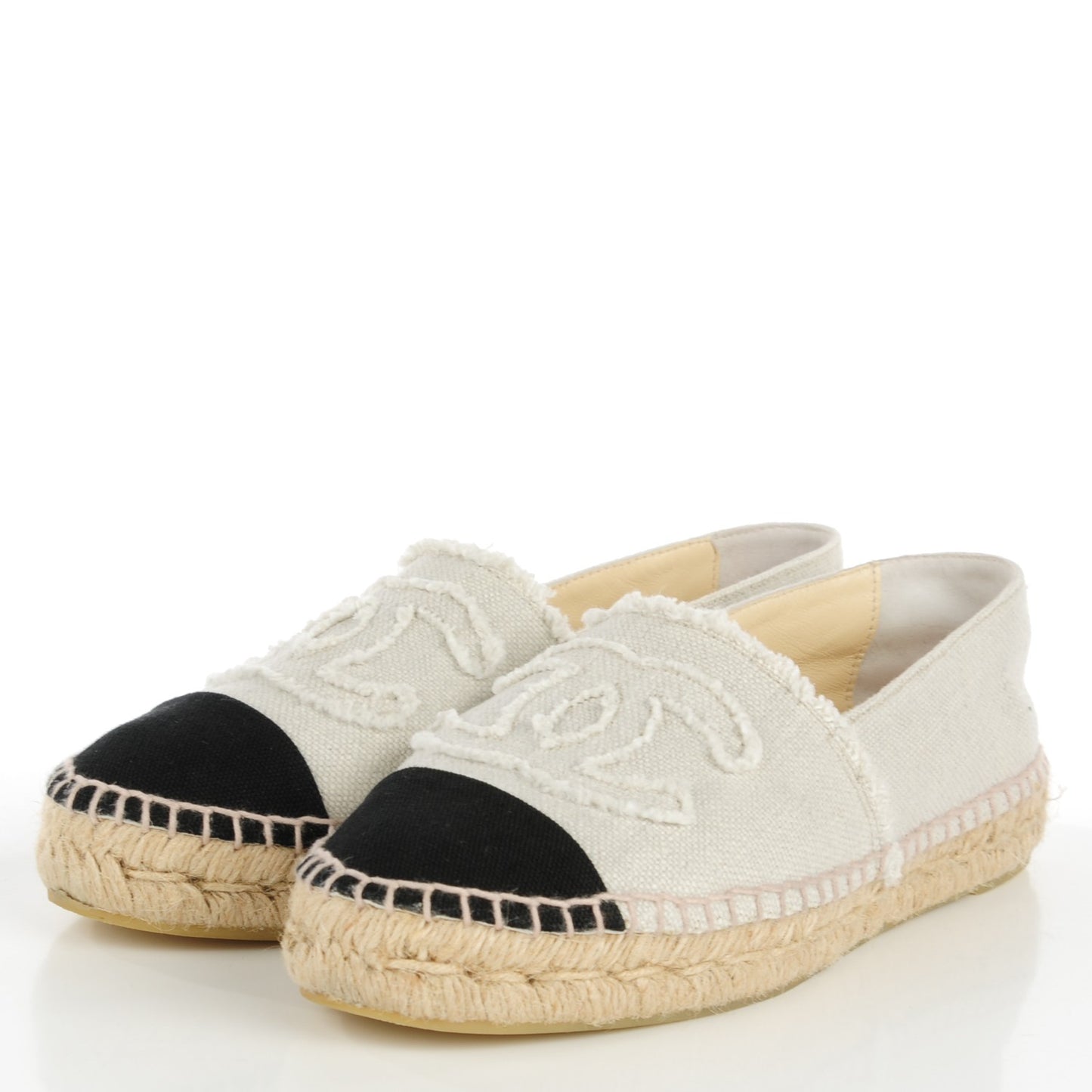 Toile CC Espadrilles 38 Beige Black