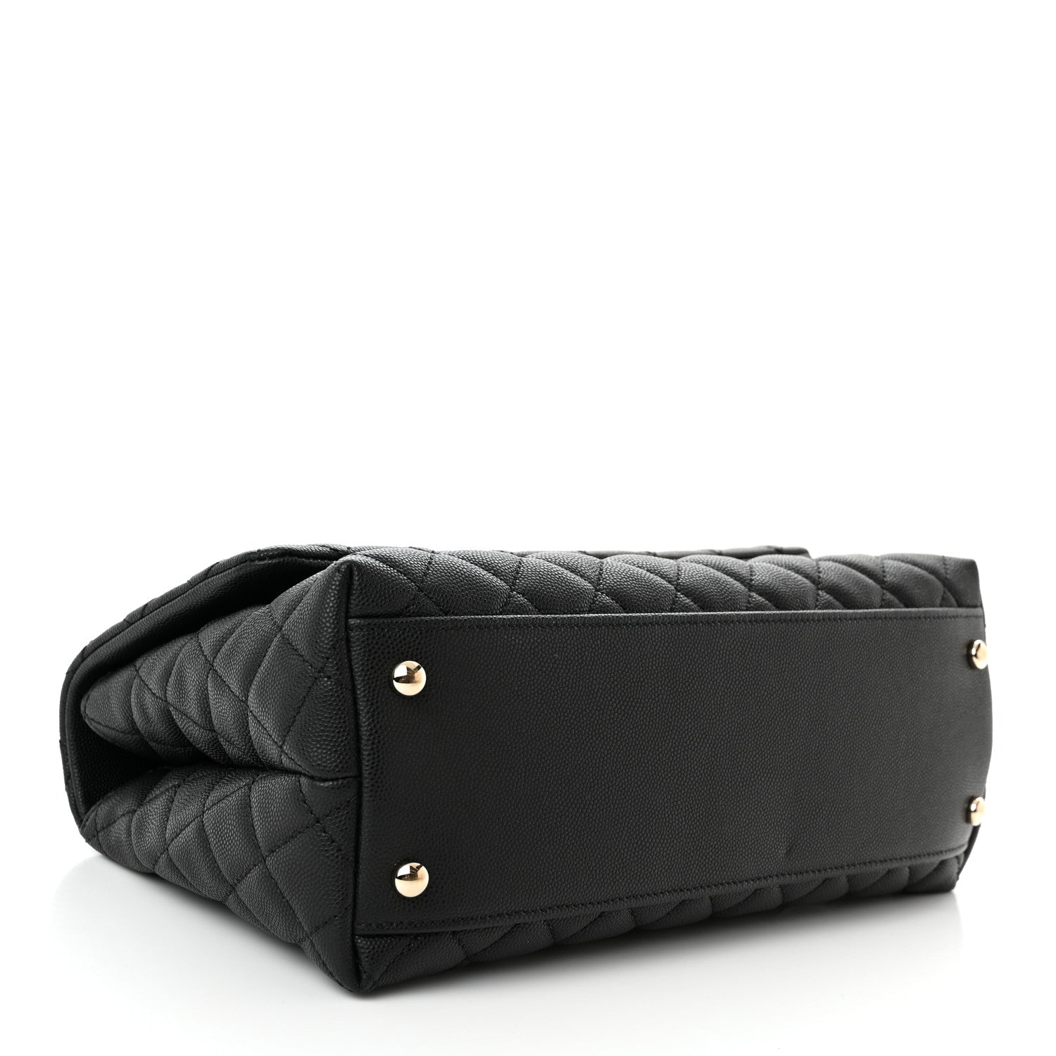 Chanel Caviar Quilted Small Coco Handle Flap Black 4 of 12