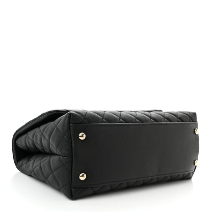 Chanel Caviar Quilted Small Coco Handle Flap Black 4 of 12