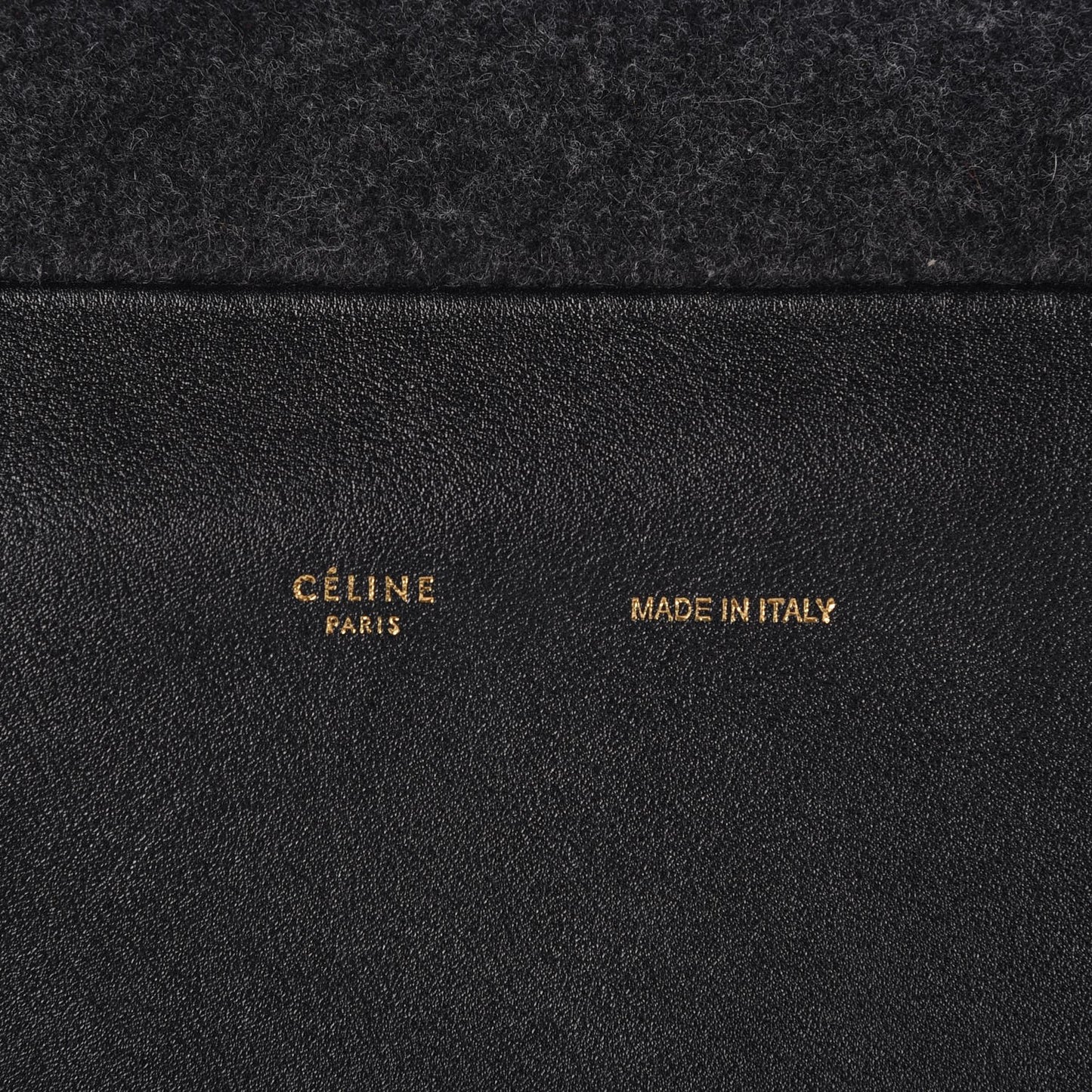Calfskin Felt All Soft Shoulder Bag Dark Grey