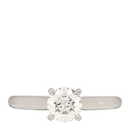 Cartier Platinum Diamond .77ct Solitaire 1895 Engagement Ring 50 5.25 1 of 5