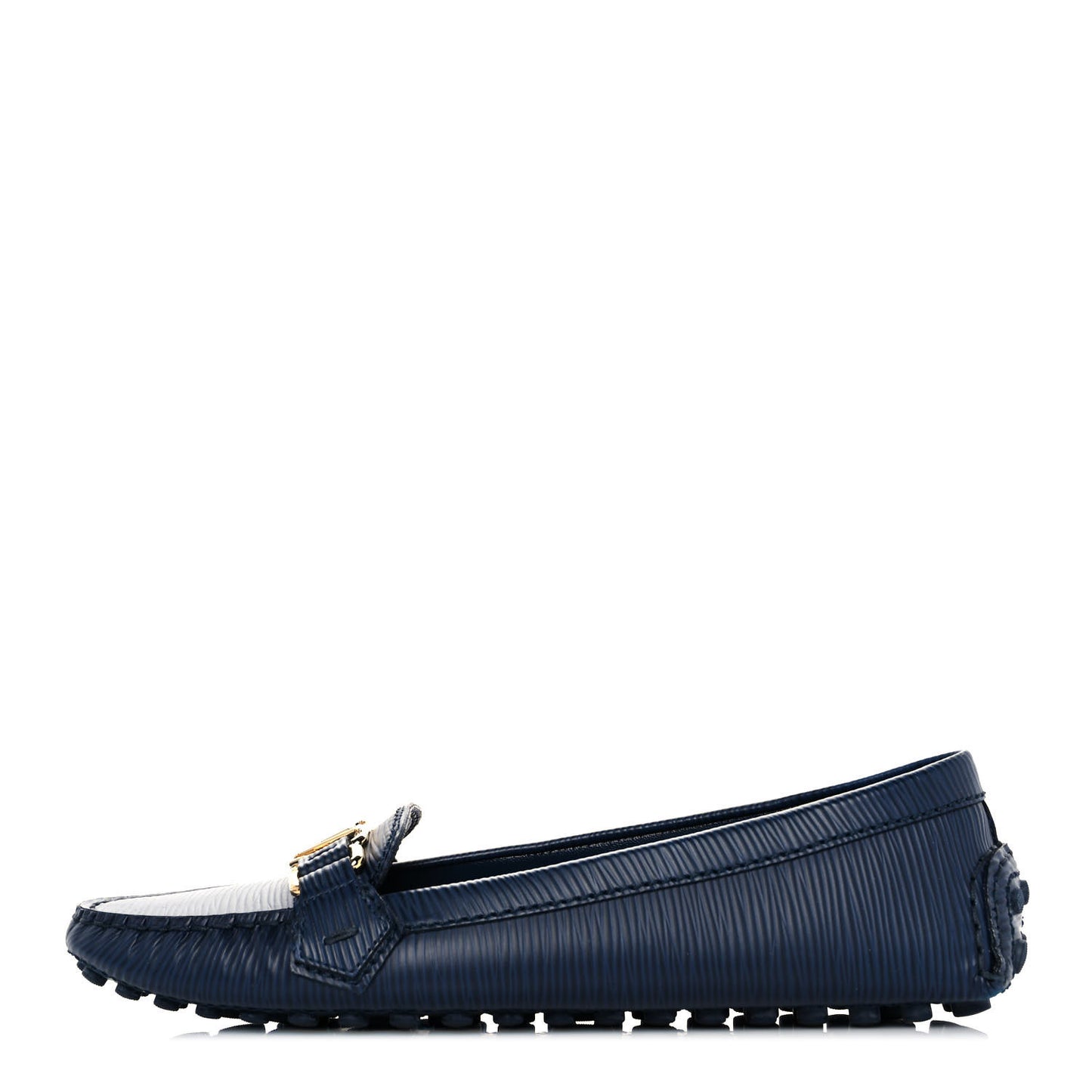 Epi Womens Oxford Loafers 39.5 Blue