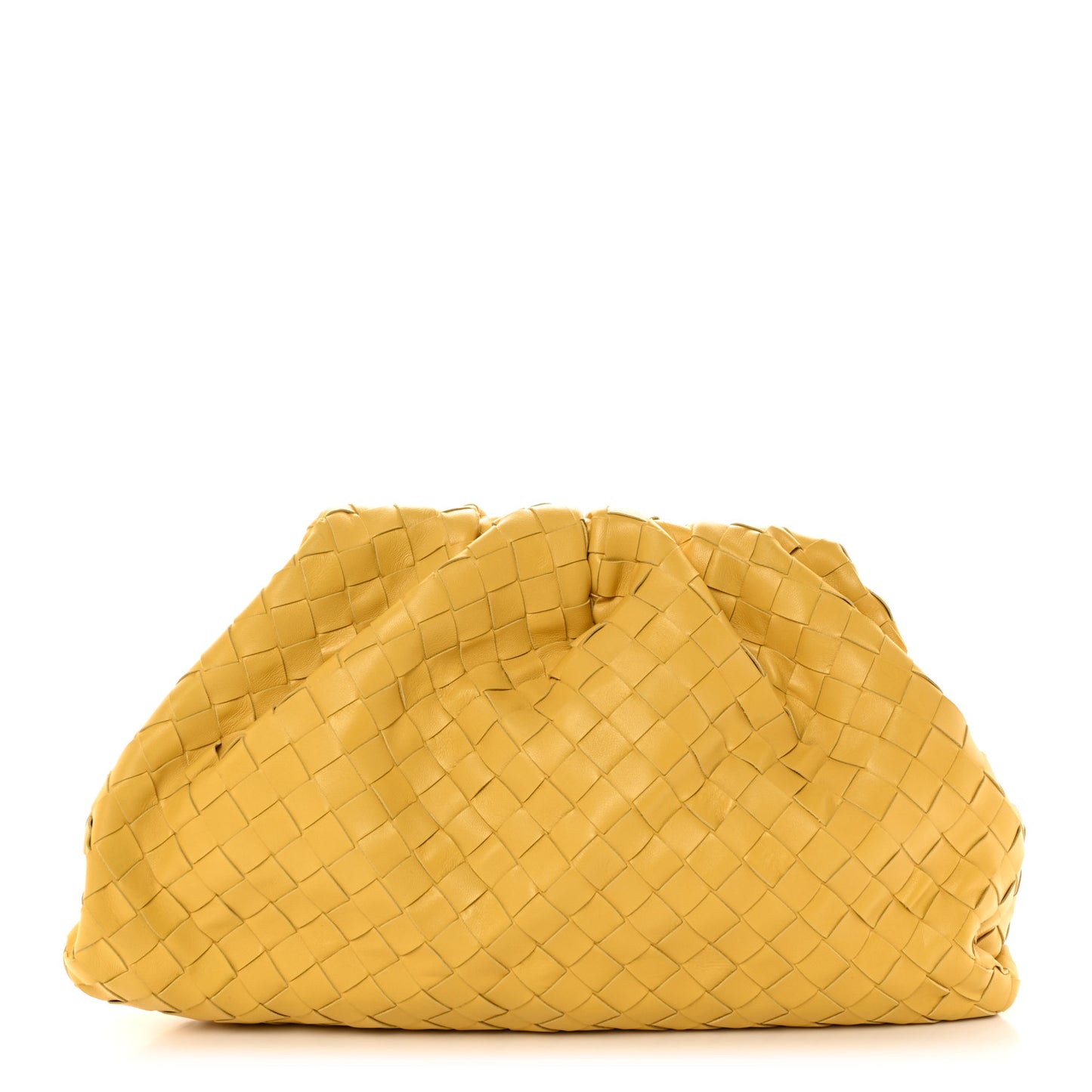 Nappa Maxi Intrecciato The Pouch Oversized Clutch Corn