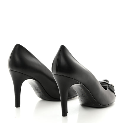 Chanel Lambskin Camellia Pumps 39.5 Black 4 of 8