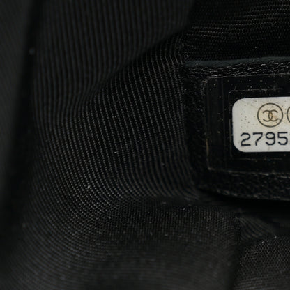 Chanel Tweed Medium Pearl Handle Flap Black Ecru 7 of 11