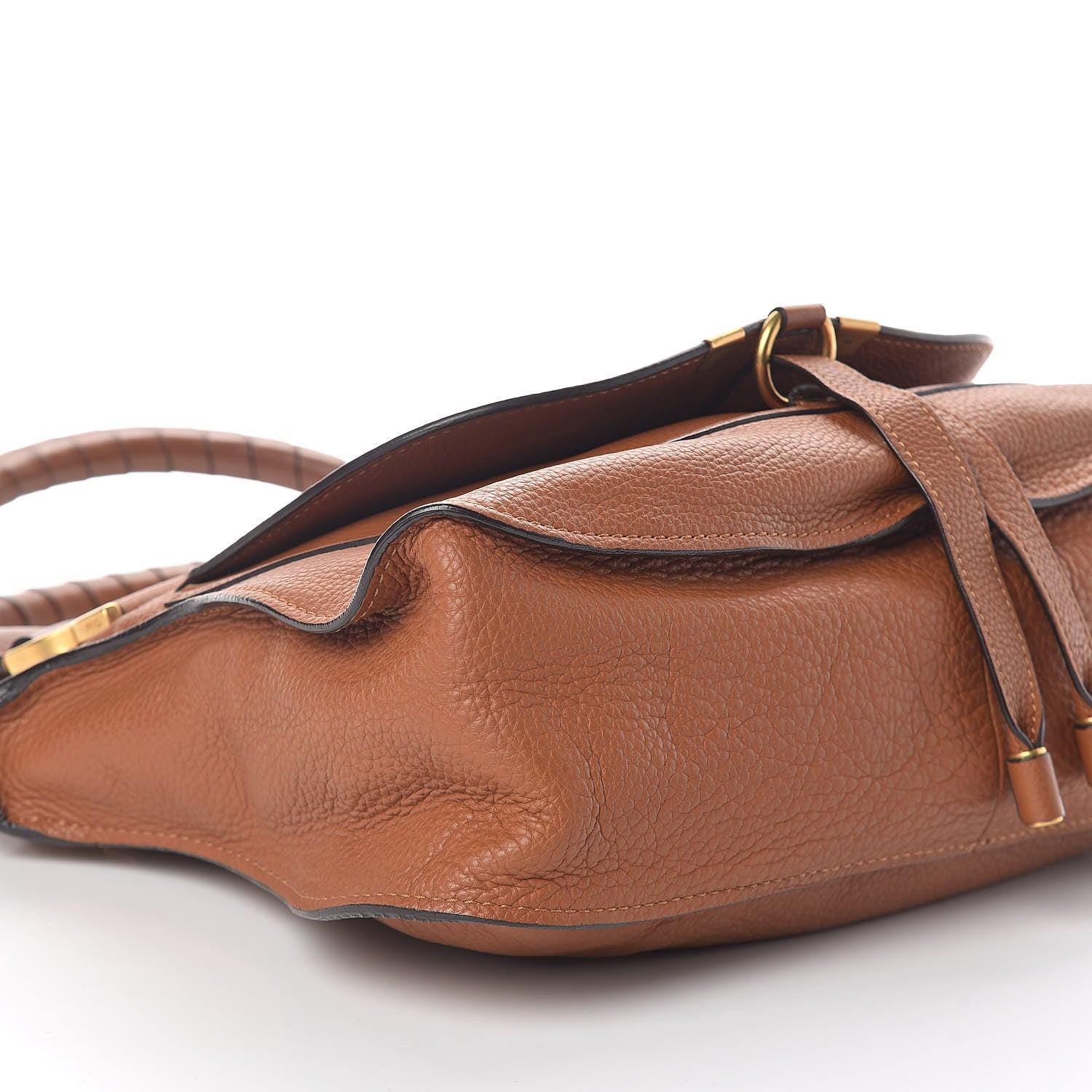 Chloe Calfskin Medium Marcie Satchel Tan 8 of 9