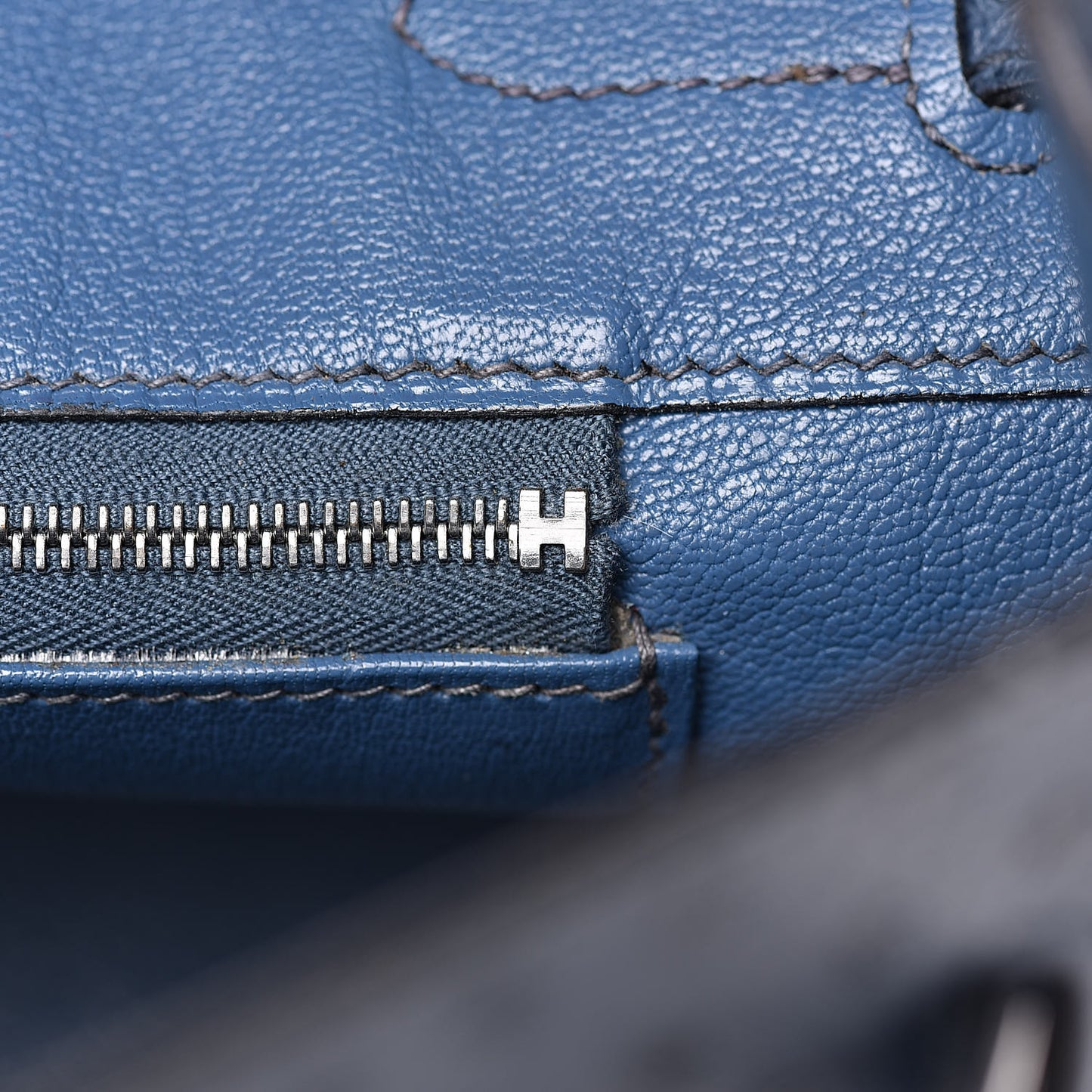 Ostrich Birkin 30 Bleu Roi