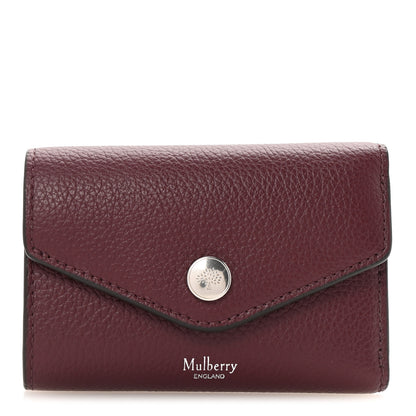 Mulberry Heavy Grain Folded Multi Card Case Wallet Black Cherry 1 of 7