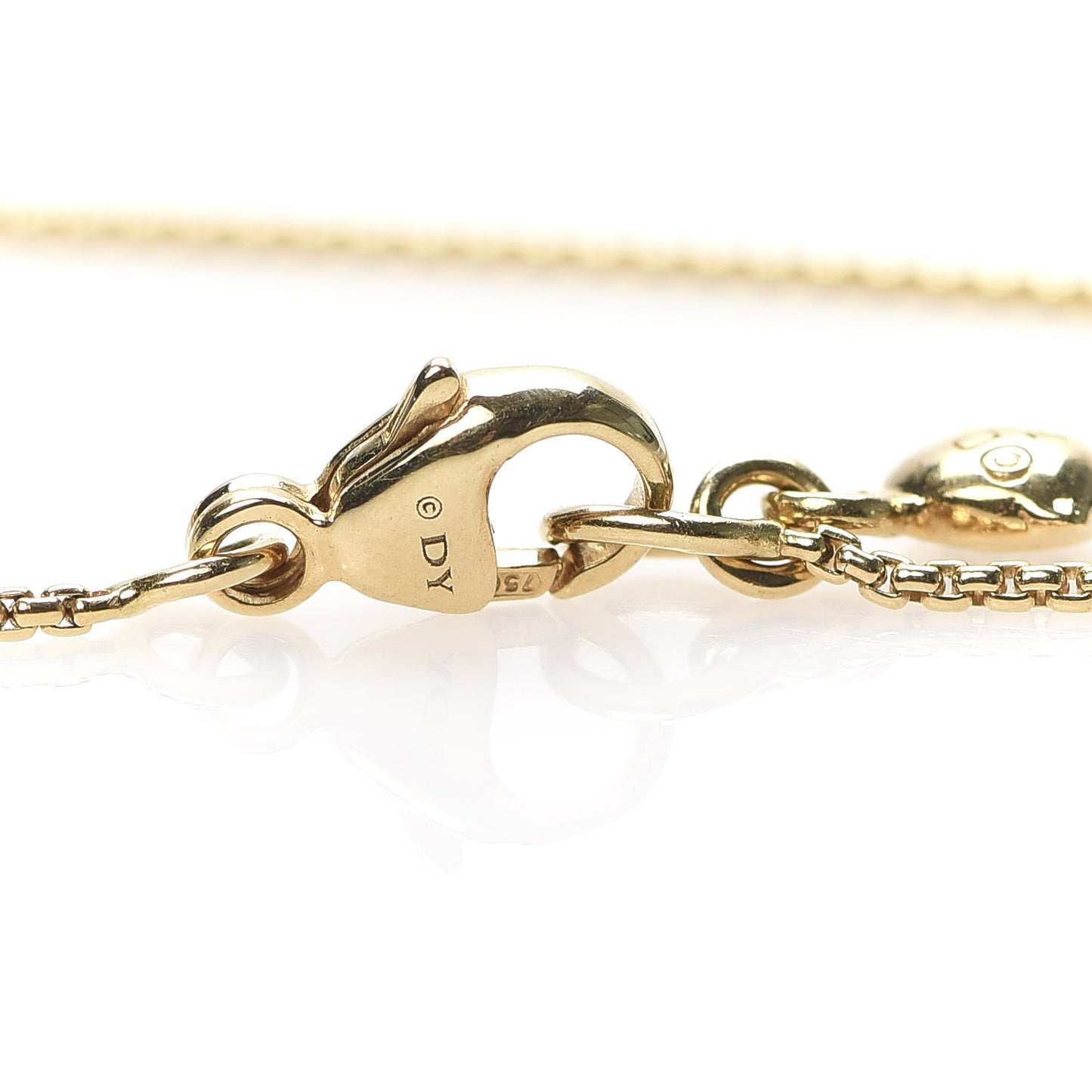 18K Yellow Gold Diamond Le Petit Coeur Heart Pendant Necklace