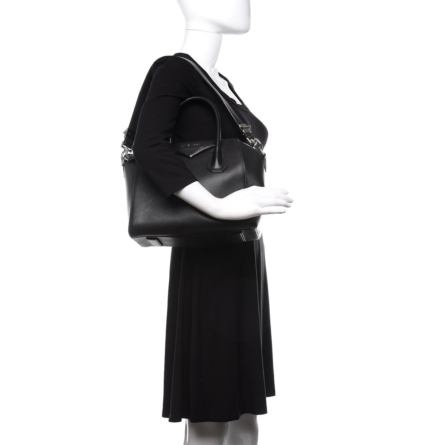 Sugar Goatskin Small Antigona Black