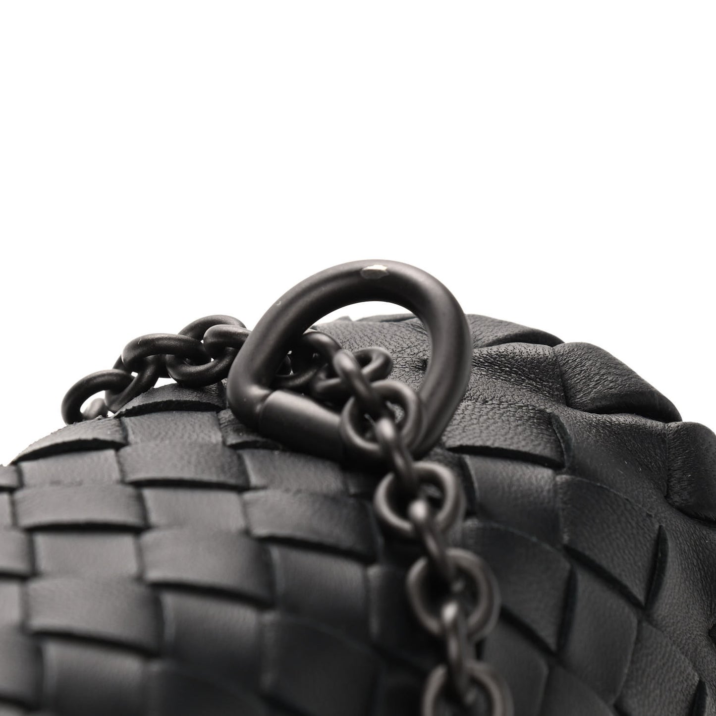 Nappa Intrecciato Baby Olimpia Shoulder Bag Black