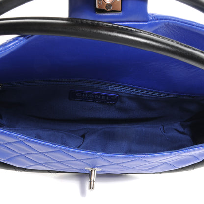 Chanel Quilted Lambskin Small Hula Hoop Flap Dark Blue 5 of 8